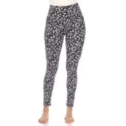 White Mark Super Soft Leopard Printed Slim-Fit Leggings