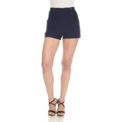 Sophisticated Tailored Front Button Shorts - High Waist & Slim Fit 20 Sophisticated Tailored Front Button Shorts - High Waist & Slim Fit -Dressbarn Store tailored front button shorts 304198