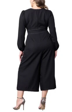 Tessa Plus Size Cropped Wide-Leg Jumpsuit with Elegant Surplice Neckline 6 Tessa Plus Size Cropped Wide-Leg Jumpsuit with Elegant Surplice Neckline -Dressbarn Store tessa cropped wide leg jumpsuit plus 642834