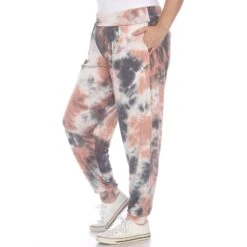 Plus Size Tie Dye Harem Pants with Pockets: Relaxed Boho Aladdin Trousers -Dressbarn Store tie dye harem pants plus 348156
