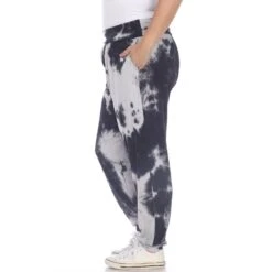 Plus Size Tie Dye Harem Pants with Pockets: Relaxed Boho Aladdin Trousers -Dressbarn Store tie dye harem pants plus 384936