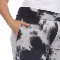 Plus Size Tie Dye Harem Pants with Pockets: Relaxed Boho Aladdin Trousers -Dressbarn Store tie dye harem pants plus 978780