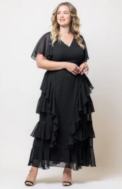 Plus Size Tour De Flounce Chiffon Evening Gown 29 Plus Size Tour De Flounce Chiffon Evening Gown -Dressbarn Store tour de flounce chiffon gown plus 197813