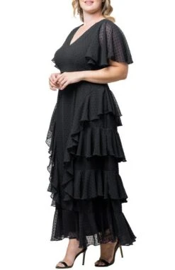 Plus Size Tour De Flounce Chiffon Evening Gown 30 Plus Size Tour De Flounce Chiffon Evening Gown -Dressbarn Store tour de flounce chiffon gown plus 458839