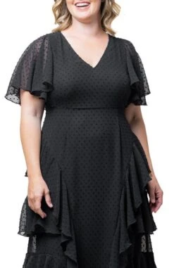 Plus Size Tour De Flounce Chiffon Evening Gown 31 Plus Size Tour De Flounce Chiffon Evening Gown -Dressbarn Store tour de flounce chiffon gown plus 497565