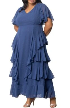 Plus Size Tour De Flounce Chiffon Evening Gown 19 Plus Size Tour De Flounce Chiffon Evening Gown -Dressbarn Store tour de flounce chiffon gown plus 581369