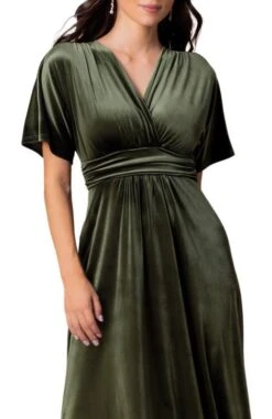 Velvet Evening Gown: Elegant Special Occasion Maxi Dress -Dressbarn Store verona velvet evening gown 685856