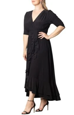 Veronica Plus Size Ruffled Evening Gown - Elegant Faux Wrap Design 20 Veronica Plus Size Ruffled Evening Gown - Elegant Faux Wrap Design -Dressbarn Store veronica ruffled evening gown plus 442236