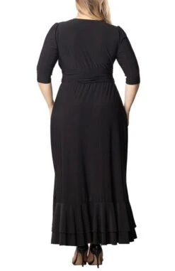 Veronica Plus Size Ruffled Evening Gown - Elegant Faux Wrap Design 21 Veronica Plus Size Ruffled Evening Gown - Elegant Faux Wrap Design -Dressbarn Store veronica ruffled evening gown plus 637242