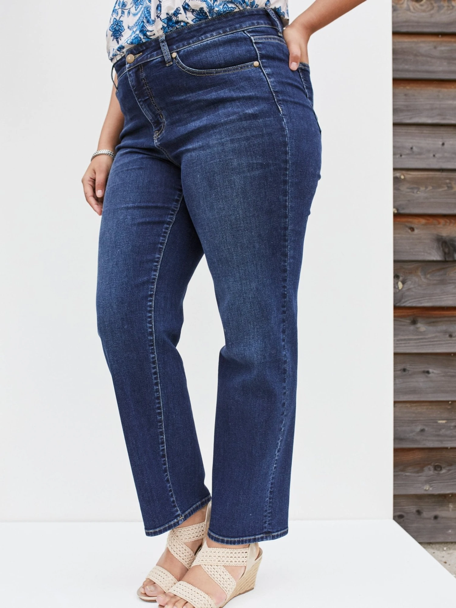Westport Signature Straight Leg Denim Jeans - Plus Size 3 Westport Signature Straight Leg Denim Jeans - Plus Size - Image 3