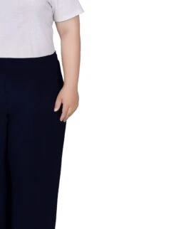 NY Collection Plus Size Wide-Leg Pull-On Pants -Dressbarn Store wide waistband pull on pants plus 369339