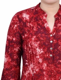 Petite Wine Geobreeze 3/4 Bell Sleeve Pleat Front Y Neck Top 6 Petite Wine Geobreeze 3/4 Bell Sleeve Pleat Front Y Neck Top -Dressbarn Store wine geobreeze 34 bell sleeve pleat front y neck top petite 725868