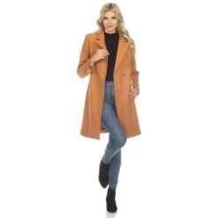 Women's Double-Breasted Walker Coat - Classic Elegant Winter Outerwear -Dressbarn Store womens classic walker coat 155523
