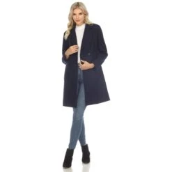 Women's Double-Breasted Walker Coat - Classic Elegant Winter Outerwear