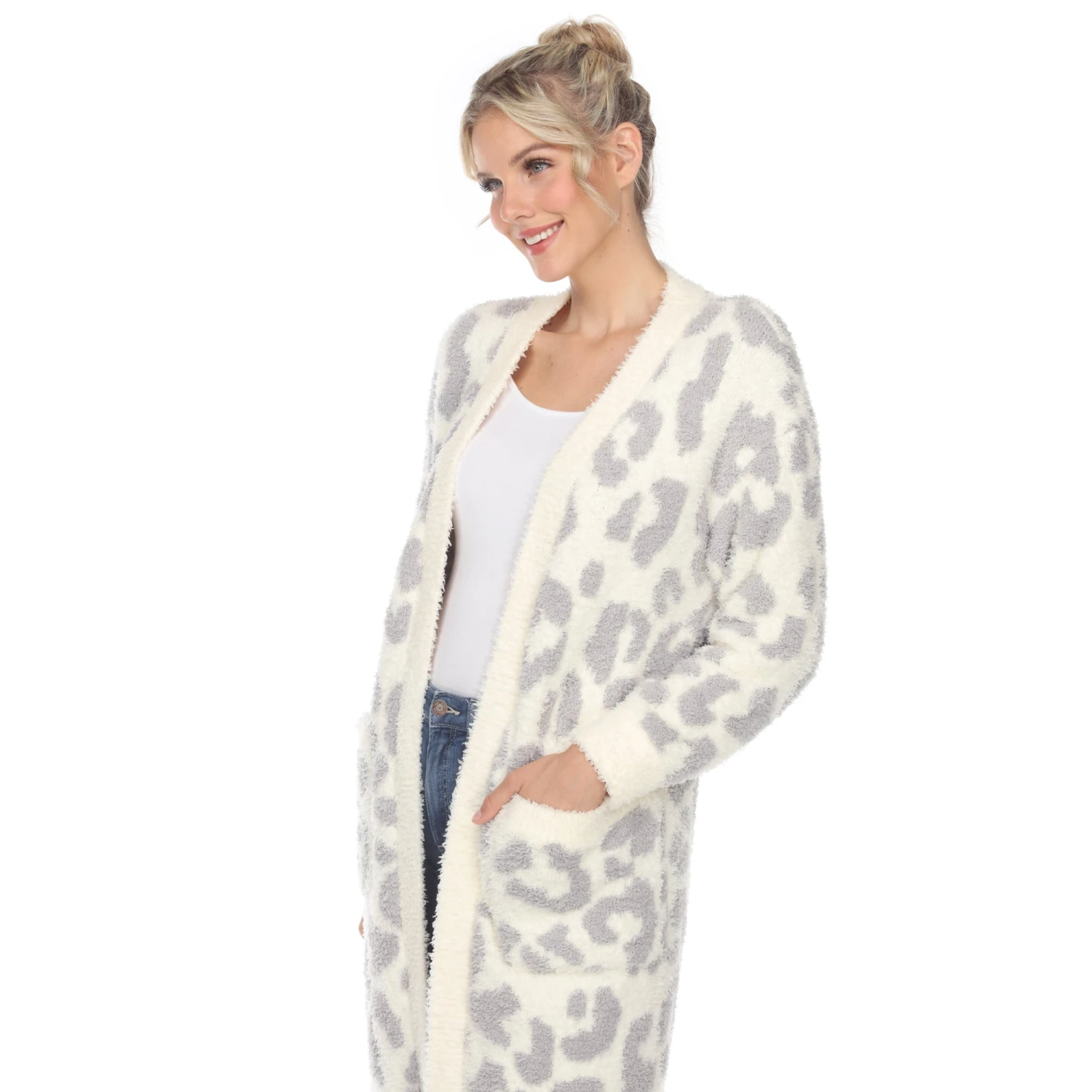 Cozy Leopard Print Sherpa Cardigan with Pockets 6 Cozy Leopard Print Sherpa Cardigan with Pockets - Image 6