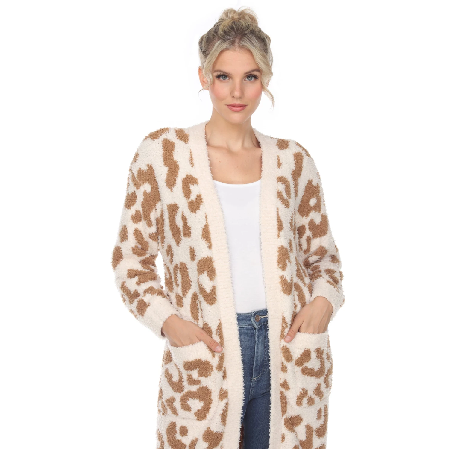 Cozy Leopard Print Sherpa Cardigan with Pockets 1 Cozy Leopard Print Sherpa Cardigan with Pockets