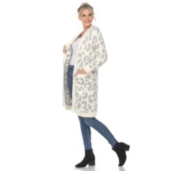 Cozy Leopard Print Sherpa Cardigan with Pockets 28 Cozy Leopard Print Sherpa Cardigan with Pockets -Dressbarn Store womens leopard print open front sherpa coat 696414