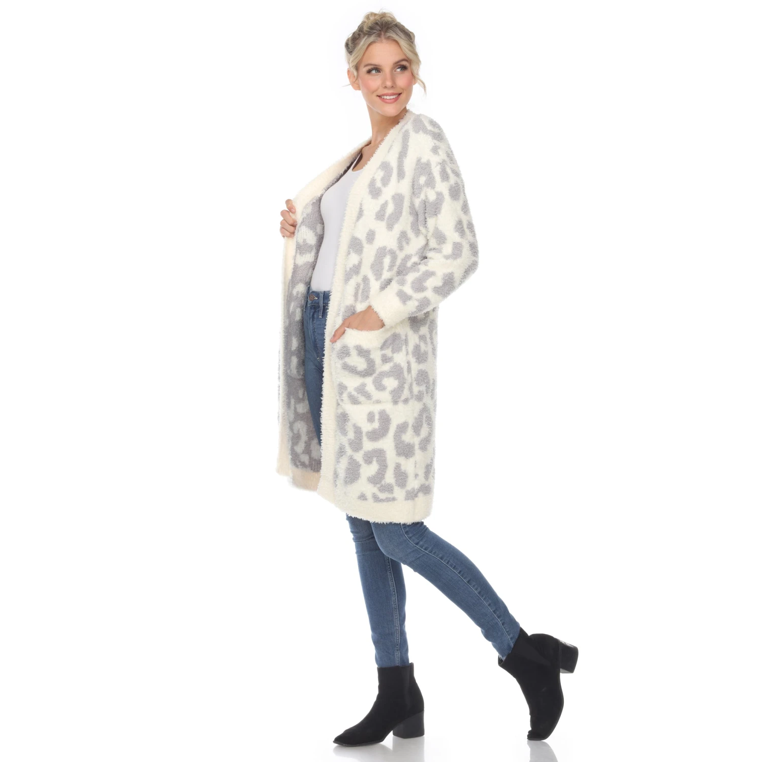 Cozy Leopard Print Sherpa Cardigan with Pockets 9 Cozy Leopard Print Sherpa Cardigan with Pockets - Image 9