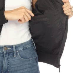 Lightweight Diamond Quilted Puffer Bomber Jacket with PU Accents -Dressbarn Store womens lightweight diamond quilted puffer bomber jacket 714229