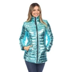 Women's Metallic Puffer Coat - Lightweight Fitted Winter Jacket 30 Women's Metallic Puffer Coat - Lightweight Fitted Winter Jacket -Dressbarn Store womens metallic puffer coat 566161