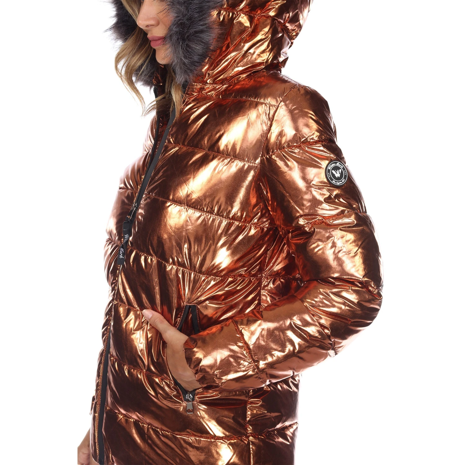 Women's Metallic Oversized Puffer Coat - Stylish Hooded Winter Jacket 20 Women's Metallic Oversized Puffer Coat - Stylish Hooded Winter Jacket - Image 20