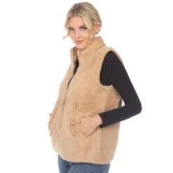 Women's Cozy Zip-Up Sherpa Vest with Pockets 22 Women's Cozy Zip-Up Sherpa Vest with Pockets -Dressbarn Store womens zip up sherpa vest 678661