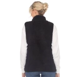 Women's Cozy Zip-Up Sherpa Vest with Pockets 32 Women's Cozy Zip-Up Sherpa Vest with Pockets -Dressbarn Store womens zip up sherpa vest 863832